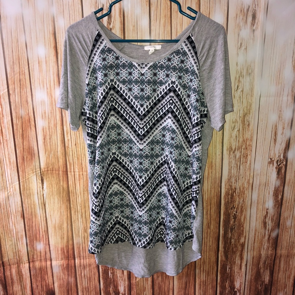 Gray/Multi Tee, SZ XL